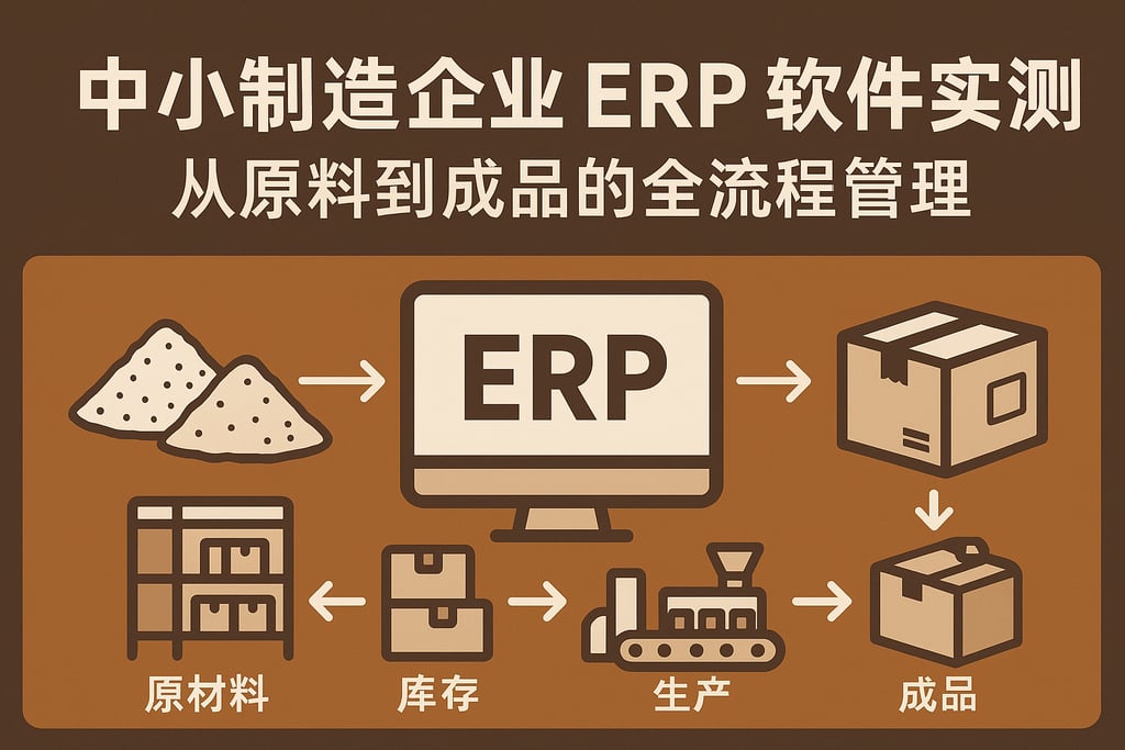 中小制造企业 ERP 软件实测：从原料到成品的全流程管理